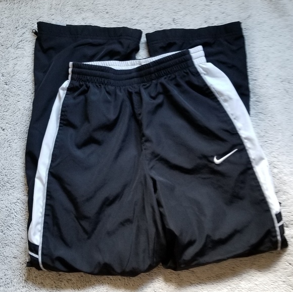 Nike Other - Boys Nike pants large black white gray zipper legs